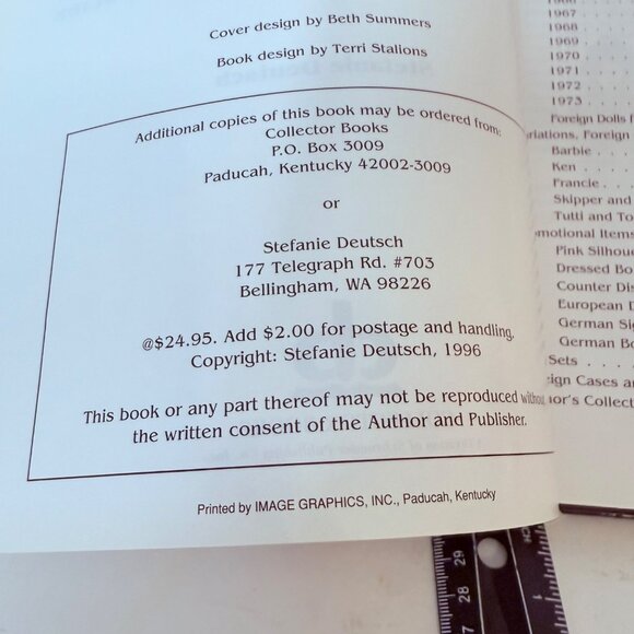 Barbie The First 30 Years Hardcover Book Value Guide 1959 to 1989 VTG Deutsch - Picture 12 of 15